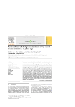 Inhibitory effects of glucocorticoids on airway muscle