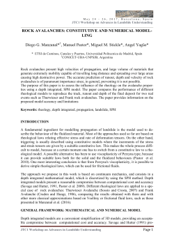 Rock avalanches: constitutive and numerical modelling