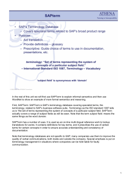 SAPterm - Moodle @ FCT-UNL
