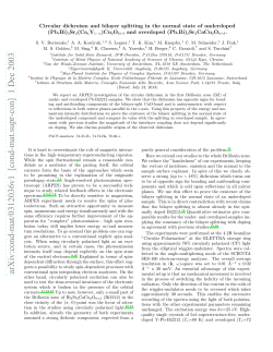 Circular dichroism and bilayer splitting in the normal state of