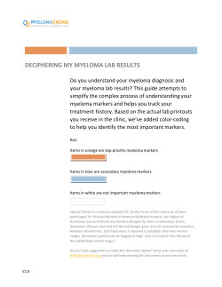 deciphering my myeloma lab results