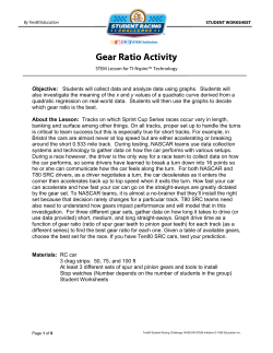 Gear Ratio Activity