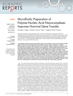 Microfluidic Preparation of Polymer