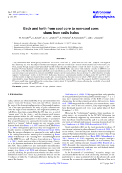Back and forth from cool core to non