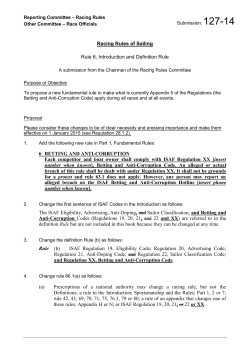 Racing Rules of Sailing Rule 6, Introduction and Definition Rule 6
