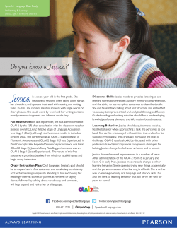 Jessica, Age 7 Emerging Literacy