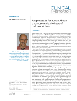 Antiprotozoals for human African trypanosomiasis