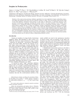 Serpins in Prokaryotes