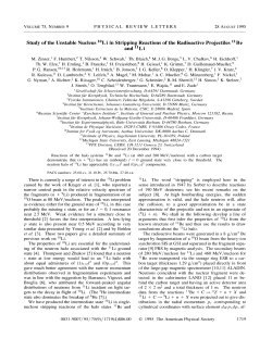 Study oC the Unstable Nucleus IOLi in Stripping Reactions oC the