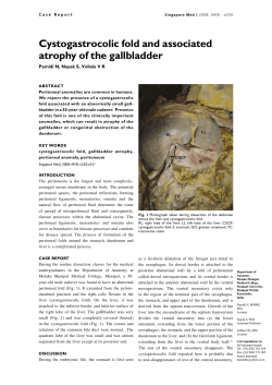 Cystogastrocolic fold and associated atrophy of