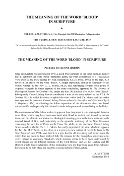 Meaning of the word `Blood`