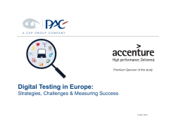 Digital Testing in Europe