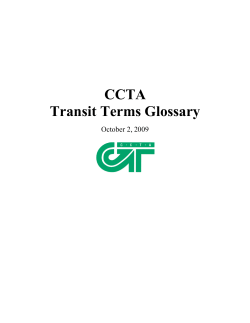 Transit Terms Glossary