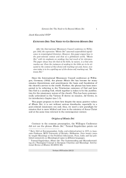 the phrase Missio Dei