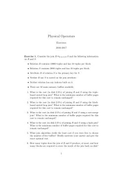 Physical Operators