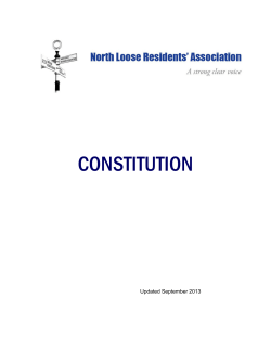 constitution - North Loose Residents Association