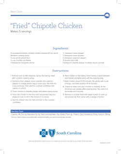 “Fried” Chipotle Chicken