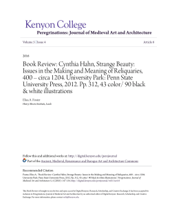 Book Review: Cynthia Hahn, Strange Beauty
