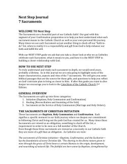Next Step Journal 7 Sacraments