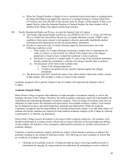 88 (I) When the Charged Student is alleged to have