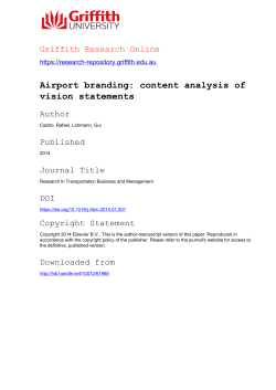 Airport branding: content analysis of vision statements