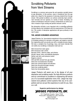 Literature - Scrubbing Pollutants from Vent Streams