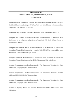 bibliography - Unisa Institutional Repository