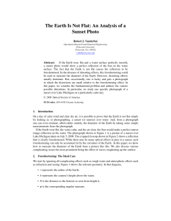The Earth Is Not Flat: An Analysis of a Sunset Photo