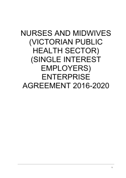 Nurses and Midwives (Victorian Public Sector)