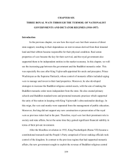 339 CHAPTER SIX THREE ROYAL WATS THROUGH THE