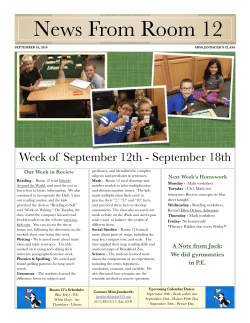 Newsletter September 16th