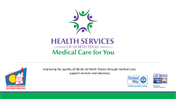 1st Quarter - Health Services of North Texas