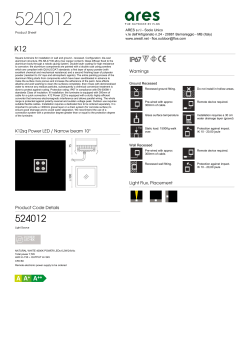 K12sq Power LED / Narrow beam 10&deg; Product Code Details