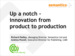 Richard Padley, Managing Director, Semantico Ltd and Andrea
