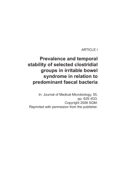 Characterization of the human predominant fecal