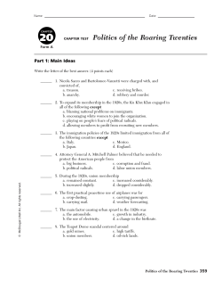 Ch. 20 Test Review Packet