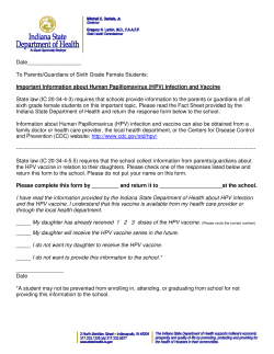 Parent HPV Information