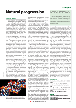 Natural progression - Foundation for Applied Molecular Evolution