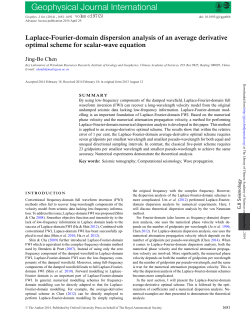 Geophysical Journal International
