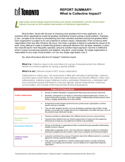 Collective Impact Report Summary