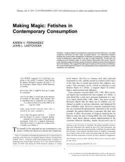Making Magic: Fetishes in Contemporary