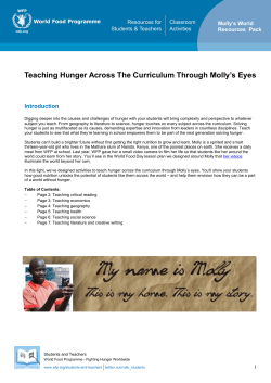 Teaching Hunger Across The Curriculum Through Molly`s Eyes