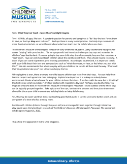 Toys: What They Can Teach &ndash; More Than You Might Imagine Toys