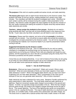 Electricity - Wilson Creek ES PTO