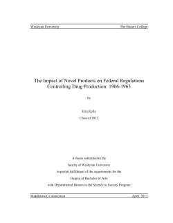 The Impact of Novel Products on Federal Regulations