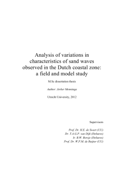 Analysis of variations in characteristics of sand waves observed in