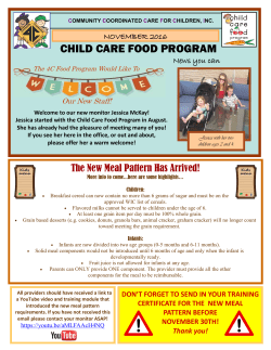 November 2016 - Community Coordinated Care for Children