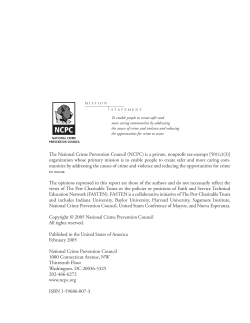 Faith Community and Criminal Justice Collaboration