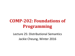 COMP-202: Foundations of Programming