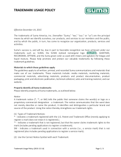Trademark Usage Policy